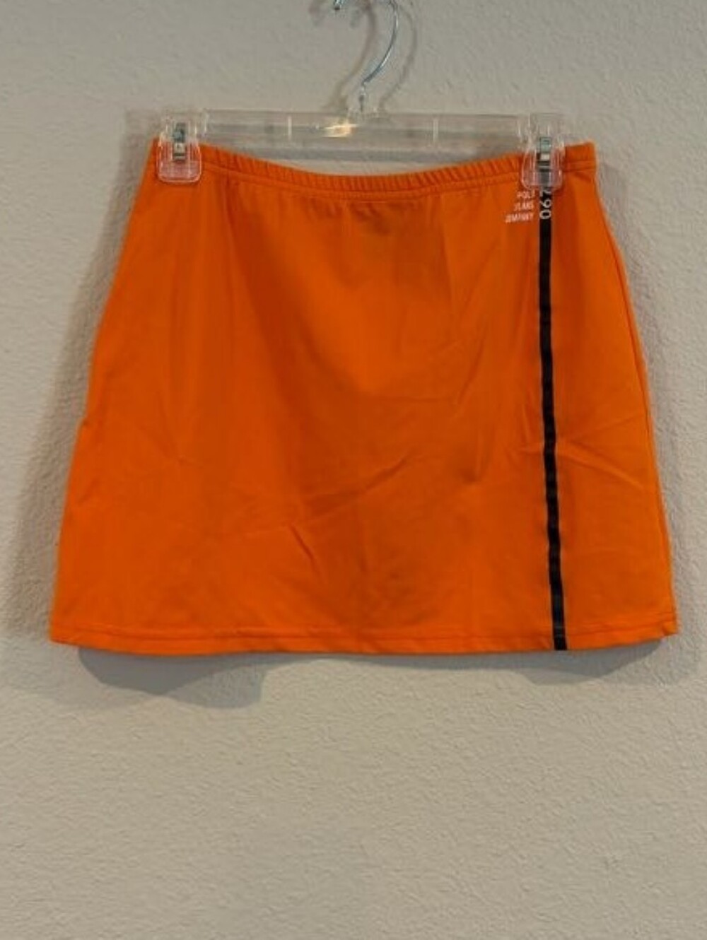 Polo Jeans Co Ralph Lauren Womens Vintage Orange Pull On Mini Skirt Size Medium